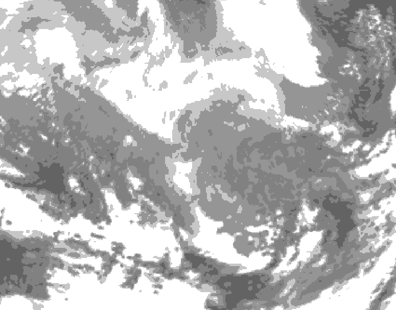 GDPS total cloud 024 hour forecast chart for Canada based on 2026/02/25 0000Z data