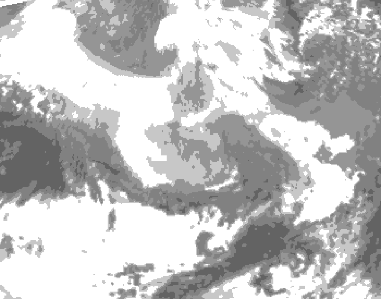 GDPS total cloud 168 hour forecast chart for Canada based on 2026/02/25 0000Z data