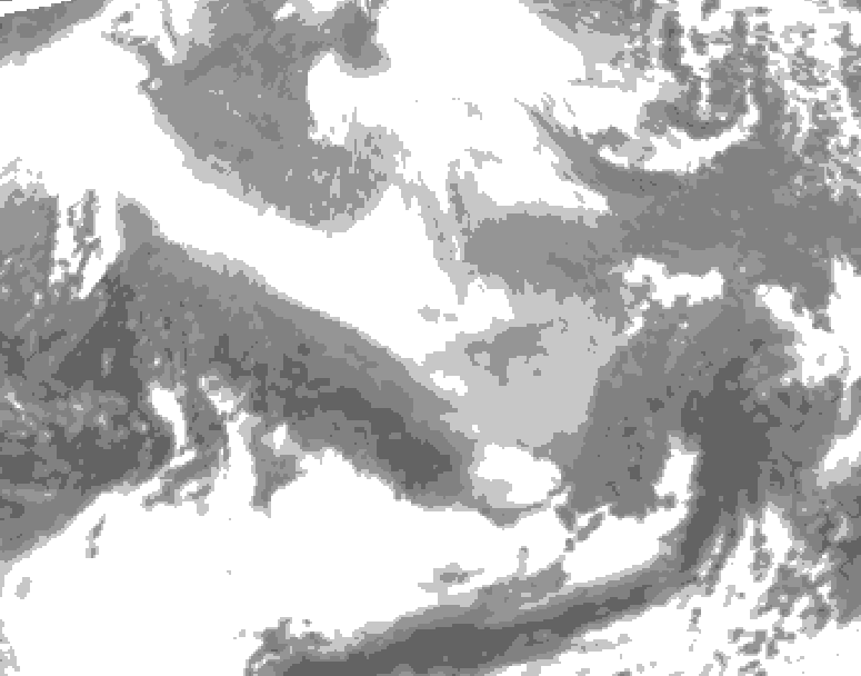 GDPS total cloud 186 hour forecast chart for Canada based on 2026/02/25 0000Z data
