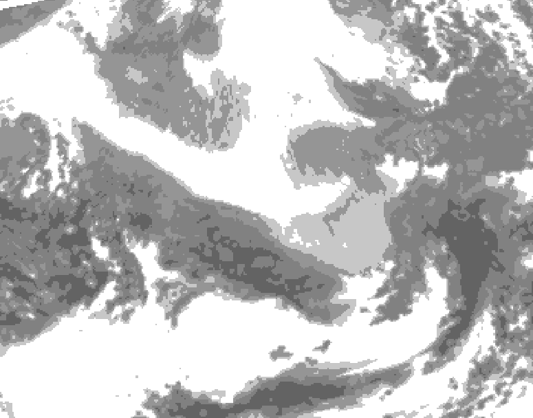 GDPS total cloud 192 hour forecast chart for Canada based on 2026/02/25 0000Z data