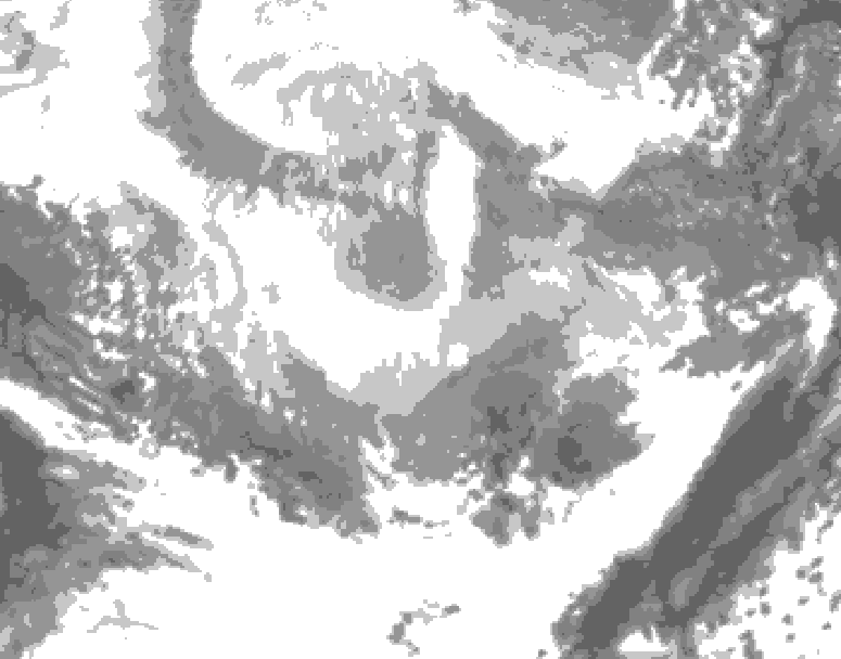 GDPS total cloud 060 hour forecast chart for Canada based on 2026/02/25 1200Z data