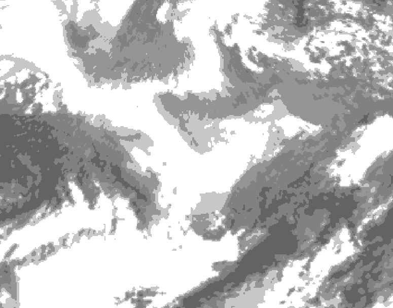 GDPS total cloud 162 hour forecast chart for Canada based on 2026/02/25 1200Z data