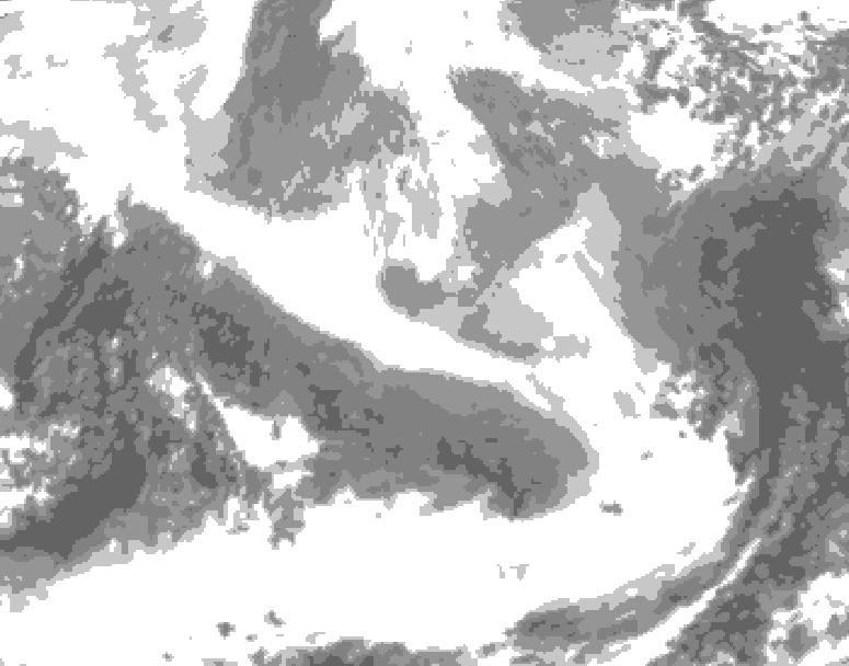 GDPS total cloud 186 hour forecast chart for Canada based on 2026/02/25 1200Z data
