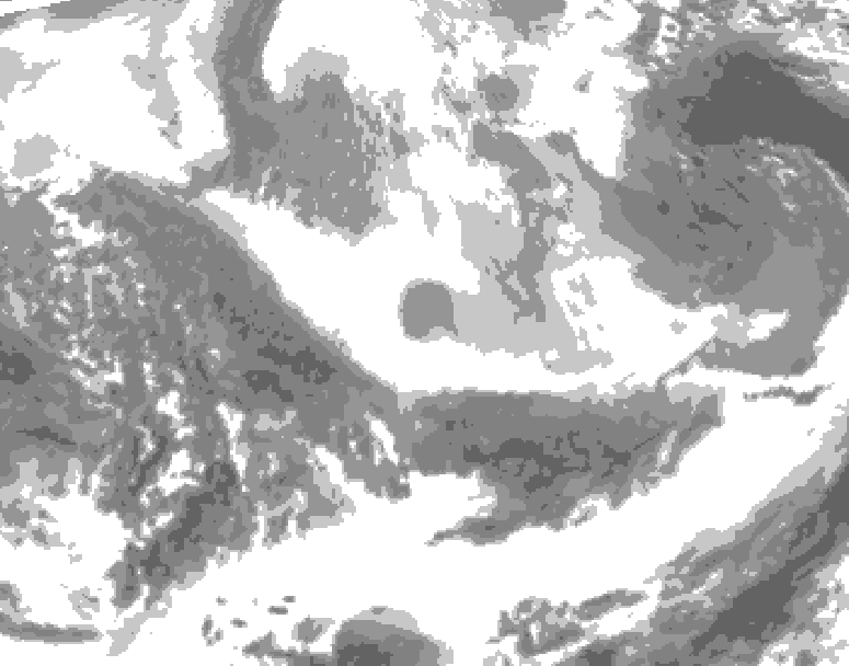 GDPS total cloud 204 hour forecast chart for Canada based on 2026/02/25 1200Z data
