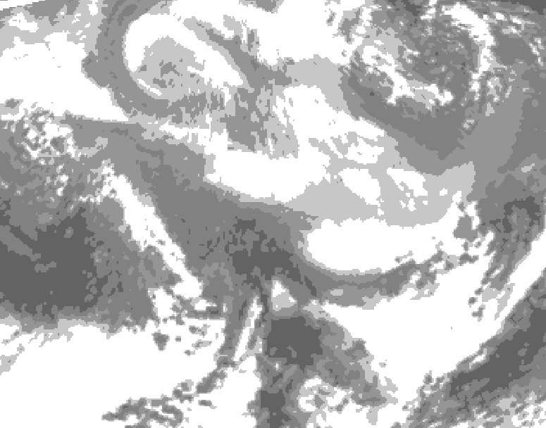 GDPS total cloud 228 hour forecast chart for Canada based on 2026/02/25 1200Z data