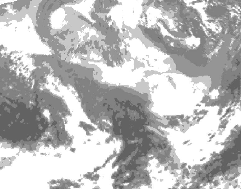 GDPS total cloud 234 hour forecast chart for Canada based on 2026/02/25 1200Z data