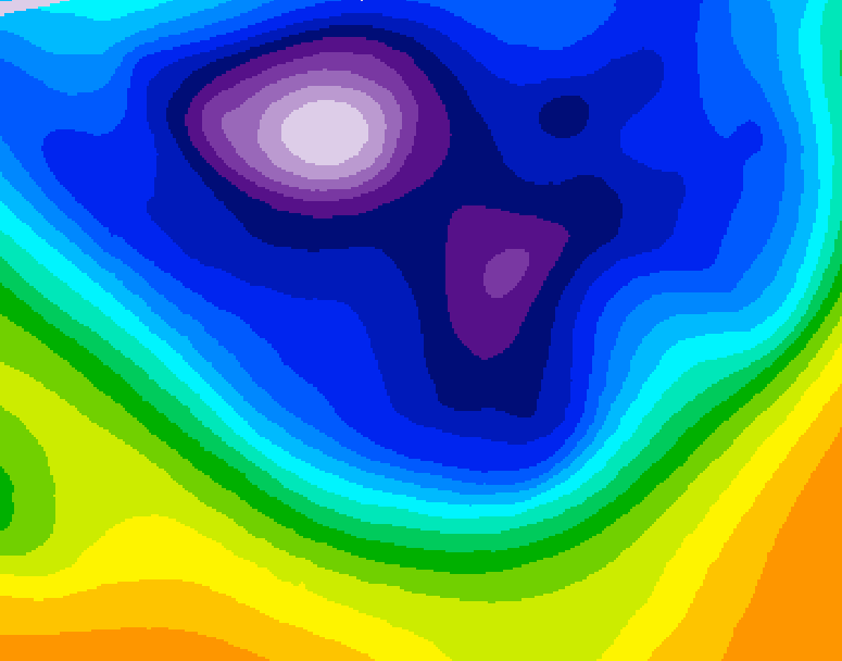 GDPS 500 millibar geopotential height 060 hour forecast chart for Canada based on 2026/02/26 0000Z data