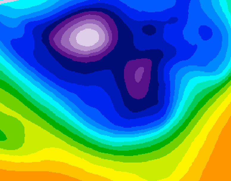 GDPS 500 millibar geopotential height 066 hour forecast chart for Canada based on 2026/02/26 0000Z data