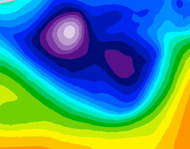 GDPS 500 millibar geopotential height 084 hour forecast chart for Canada based on 2026/02/26 0000Z data