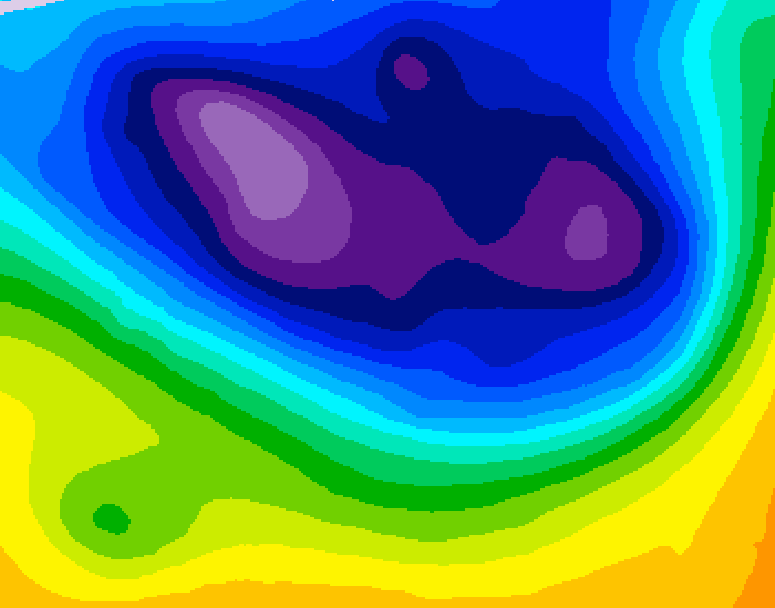 GDPS 500 millibar geopotential height 108 hour forecast chart for Canada based on 2026/02/26 0000Z data