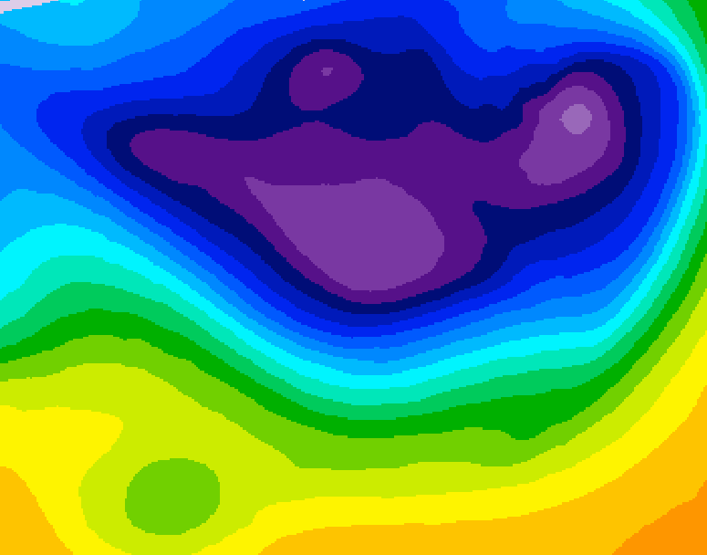 GDPS 500 millibar geopotential height 132 hour forecast chart for Canada based on 2026/02/26 0000Z data