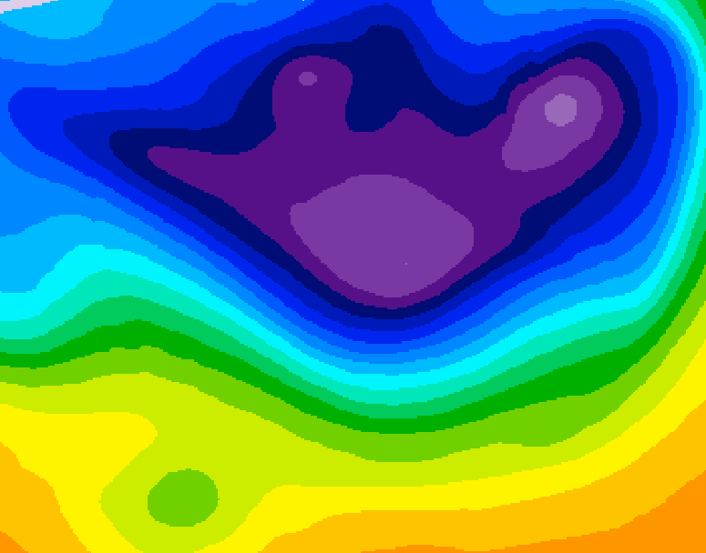 GDPS 500 millibar geopotential height 138 hour forecast chart for Canada based on 2026/02/26 0000Z data