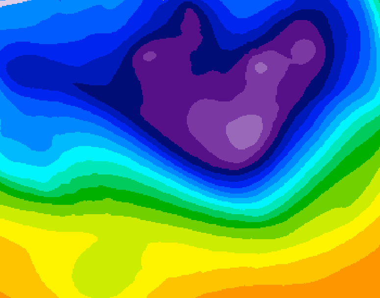 GDPS 500 millibar geopotential height 150 hour forecast chart for Canada based on 2026/02/26 0000Z data
