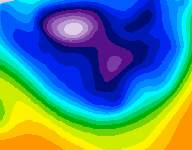 GDPS 500 millibar geopotential height 042 hour forecast chart for Canada based on 2026/02/26 1200Z data