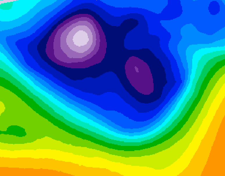 GDPS 500 millibar geopotential height 066 hour forecast chart for Canada based on 2026/02/26 1200Z data