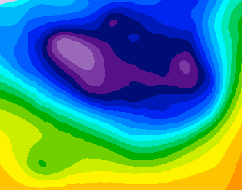 GDPS 500 millibar geopotential height 096 hour forecast chart for Canada based on 2026/02/26 1200Z data