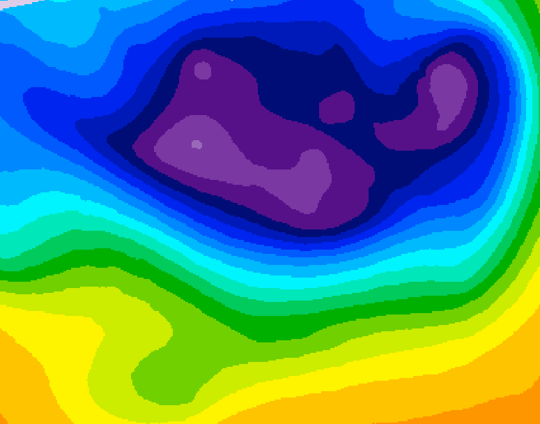 GDPS 500 millibar geopotential height 120 hour forecast chart for Canada based on 2026/02/26 1200Z data