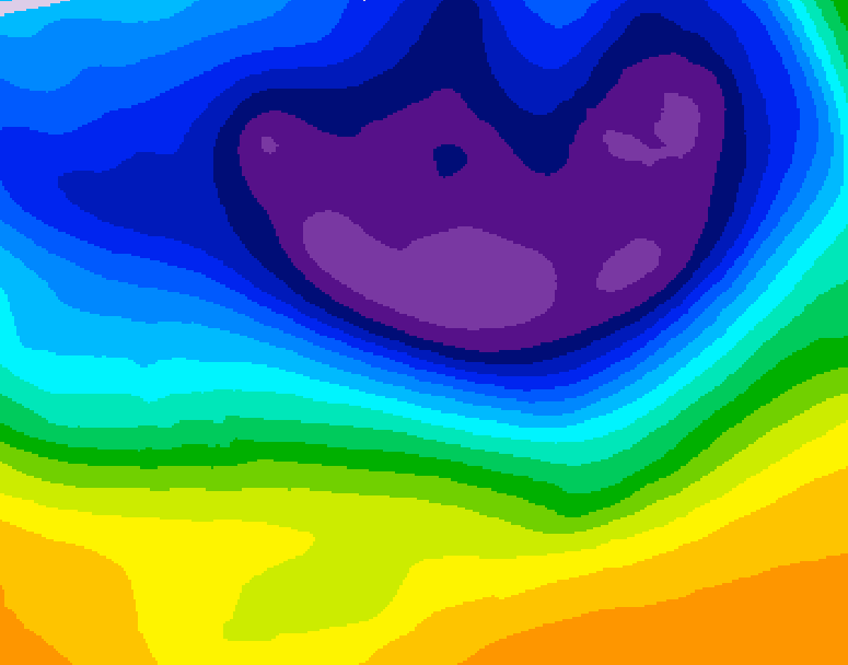 GDPS 500 millibar geopotential height 138 hour forecast chart for Canada based on 2026/02/26 1200Z data