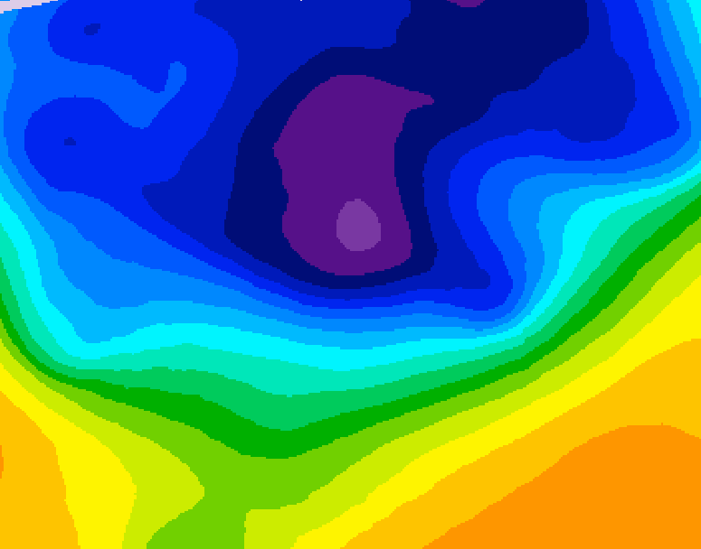 GDPS 500 millibar geopotential height 216 hour forecast chart for Canada based on 2026/02/26 1200Z data