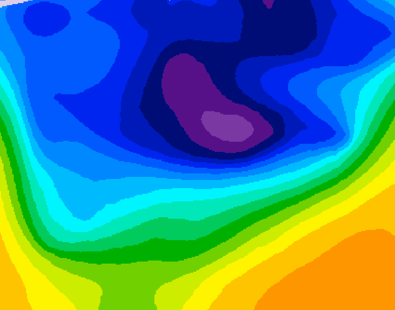 GDPS 500 millibar geopotential height 228 hour forecast chart for Canada based on 2026/02/26 1200Z data
