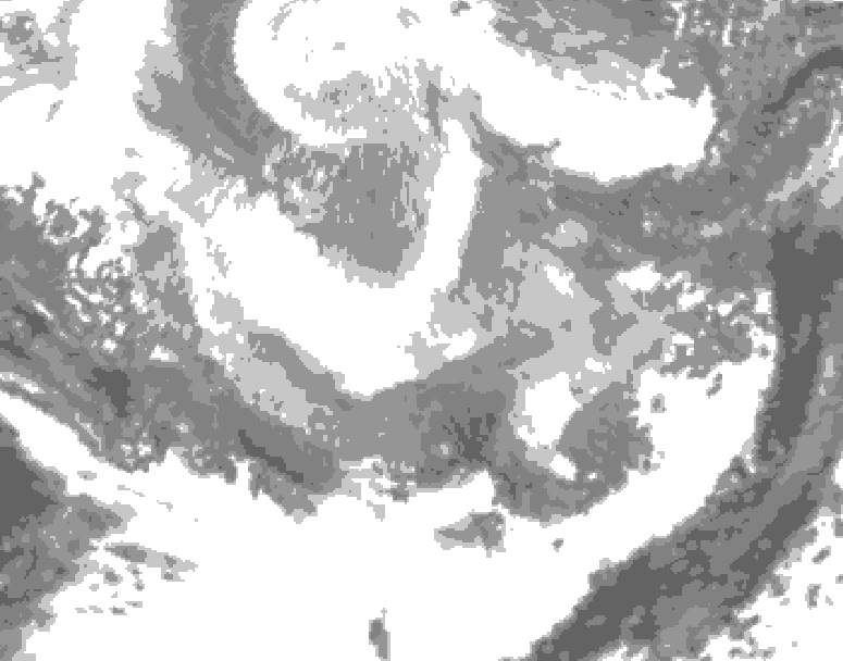 GDPS total cloud 042 hour forecast chart for Canada based on 2026/02/26 0000Z data