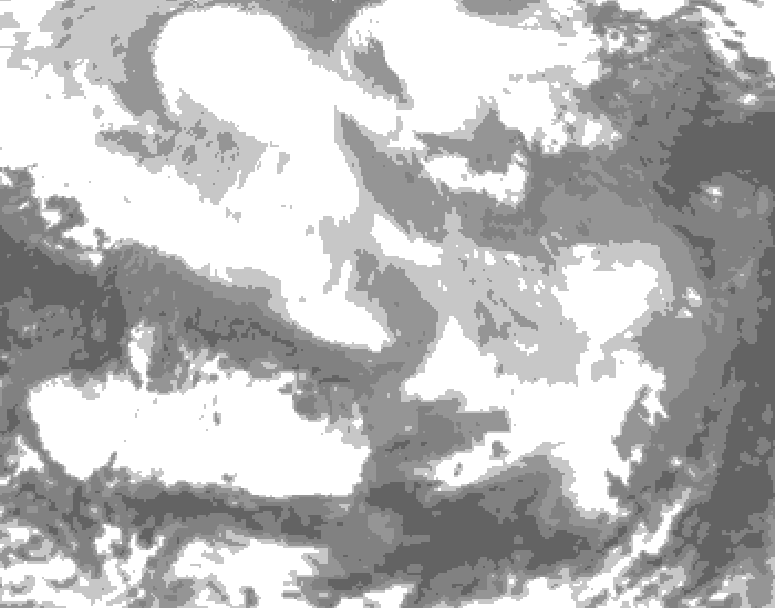 GDPS total cloud 108 hour forecast chart for Canada based on 2026/02/26 0000Z data