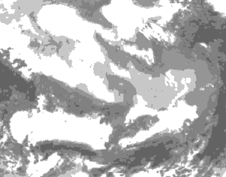 GDPS total cloud 114 hour forecast chart for Canada based on 2026/02/26 0000Z data