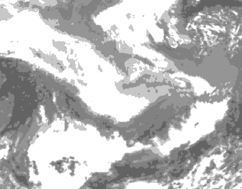 GDPS total cloud 138 hour forecast chart for Canada based on 2026/02/26 0000Z data