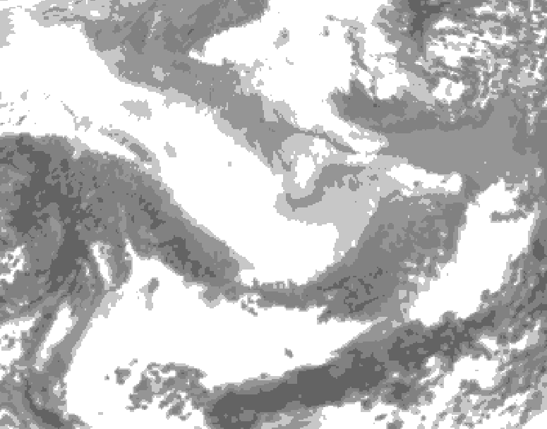 GDPS total cloud 144 hour forecast chart for Canada based on 2026/02/26 0000Z data
