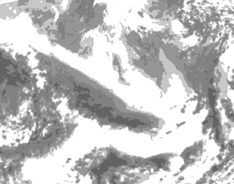 GDPS total cloud 168 hour forecast chart for Canada based on 2026/02/26 0000Z data