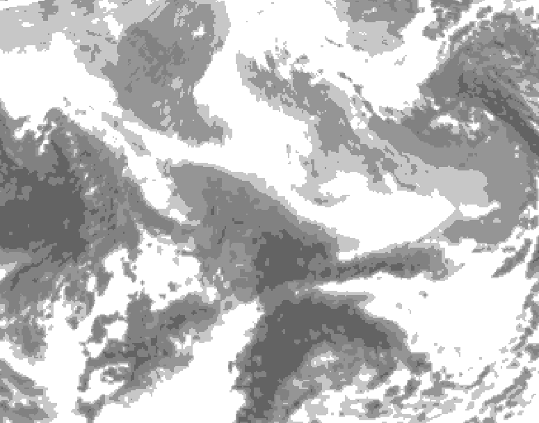 GDPS total cloud 186 hour forecast chart for Canada based on 2026/02/26 0000Z data