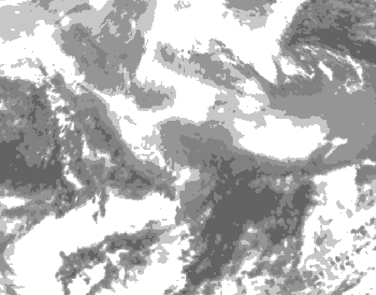 GDPS total cloud 198 hour forecast chart for Canada based on 2026/02/26 0000Z data