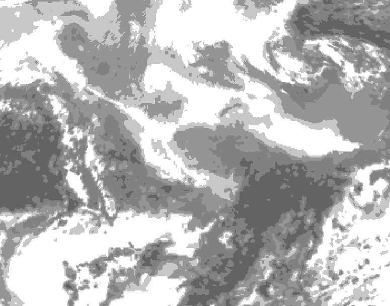 GDPS total cloud 204 hour forecast chart for Canada based on 2026/02/26 0000Z data