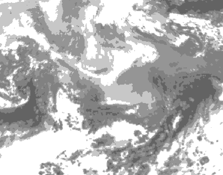 GDPS total cloud 216 hour forecast chart for Canada based on 2026/02/26 0000Z data