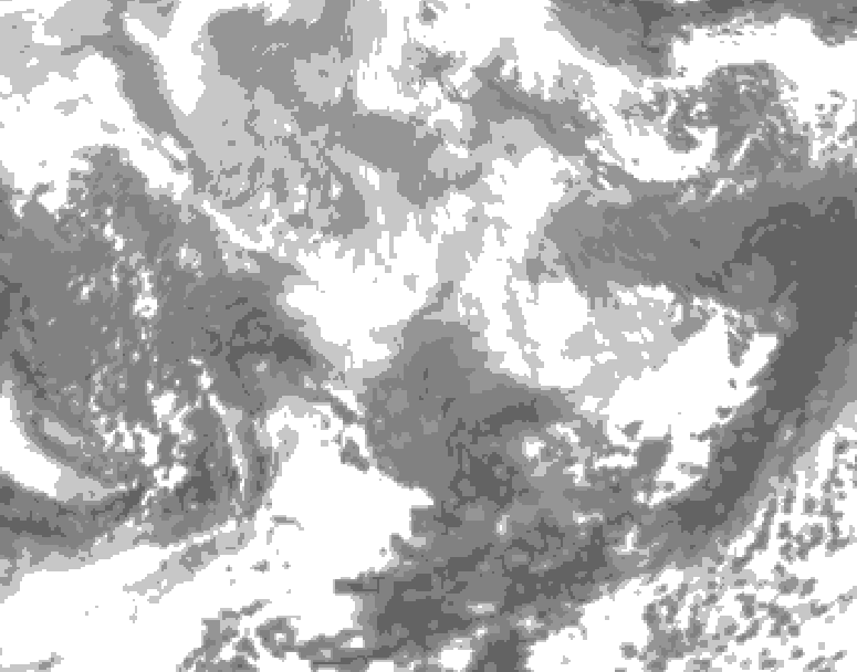 GDPS total cloud 228 hour forecast chart for Canada based on 2026/02/26 0000Z data
