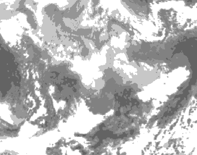 GDPS total cloud 234 hour forecast chart for Canada based on 2026/02/26 0000Z data