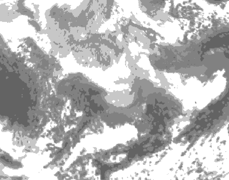 GDPS total cloud 240 hour forecast chart for Canada based on 2026/02/26 0000Z data