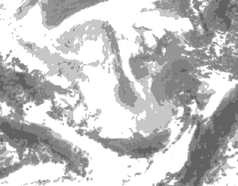 GDPS total cloud 060 hour forecast chart for Canada based on 2026/02/26 1200Z data