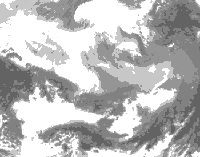 GDPS total cloud 108 hour forecast chart for Canada based on 2026/02/26 1200Z data