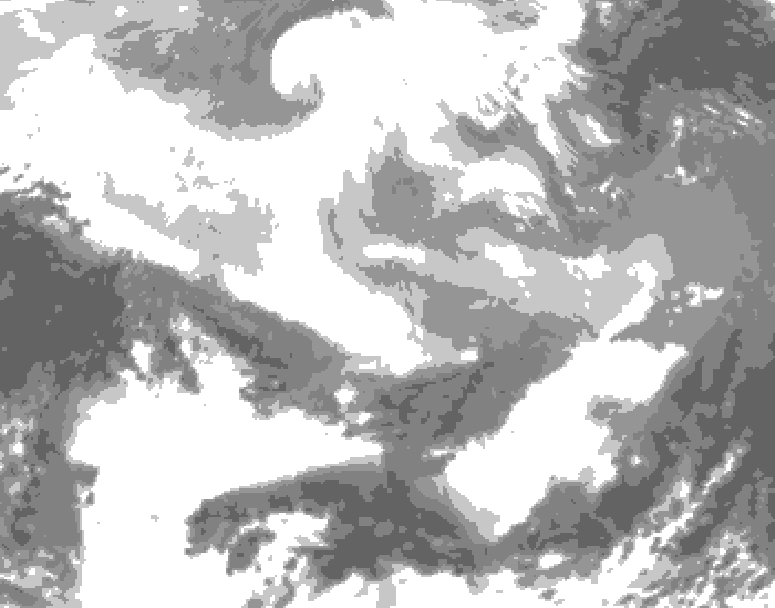 GDPS total cloud 114 hour forecast chart for Canada based on 2026/02/26 1200Z data