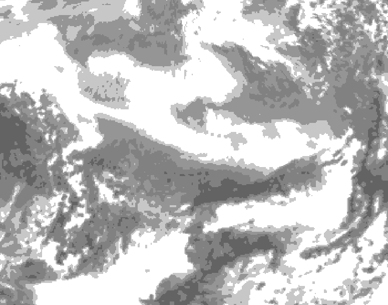 GDPS total cloud 162 hour forecast chart for Canada based on 2026/02/26 1200Z data