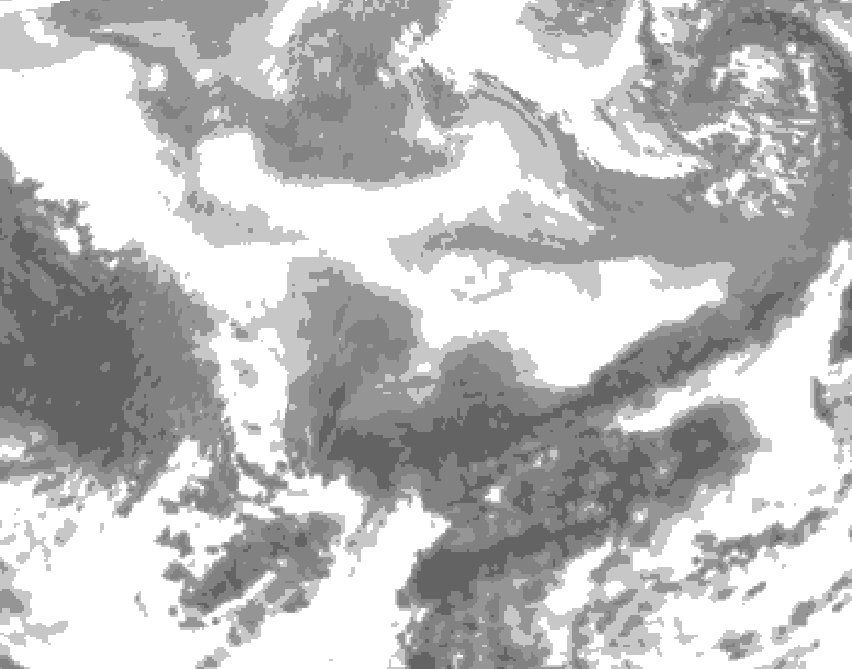 GDPS total cloud 180 hour forecast chart for Canada based on 2026/02/26 1200Z data
