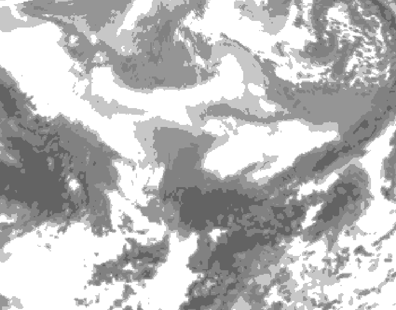 GDPS total cloud 186 hour forecast chart for Canada based on 2026/02/26 1200Z data