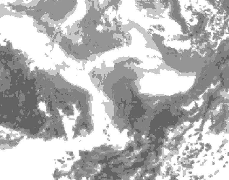 GDPS total cloud 198 hour forecast chart for Canada based on 2026/02/26 1200Z data