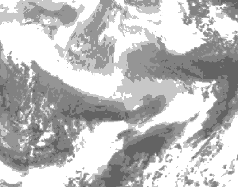 GDPS total cloud 228 hour forecast chart for Canada based on 2026/02/26 1200Z data