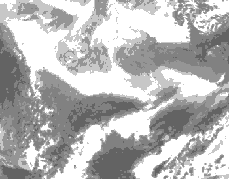 GDPS total cloud 240 hour forecast chart for Canada based on 2026/02/26 1200Z data