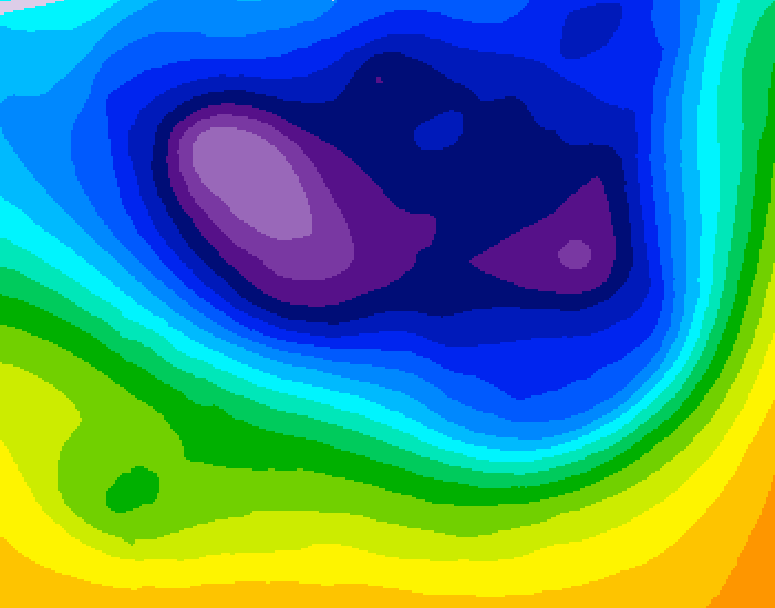 GDPS 500 millibar geopotential height 084 hour forecast chart for Canada based on 2026/02/27 0000Z data