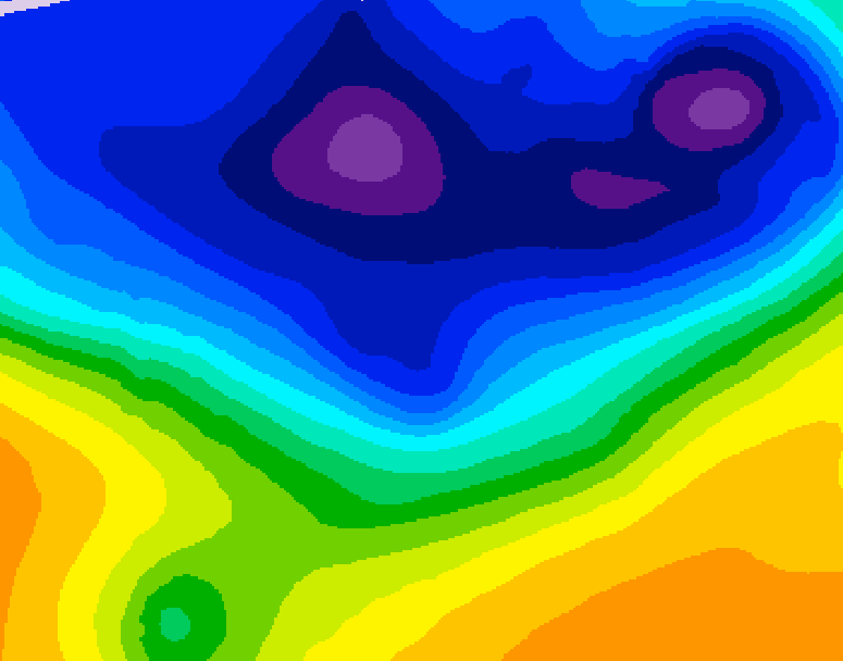 GDPS 500 millibar geopotential height 180 hour forecast chart for Canada based on 2026/02/27 0000Z data