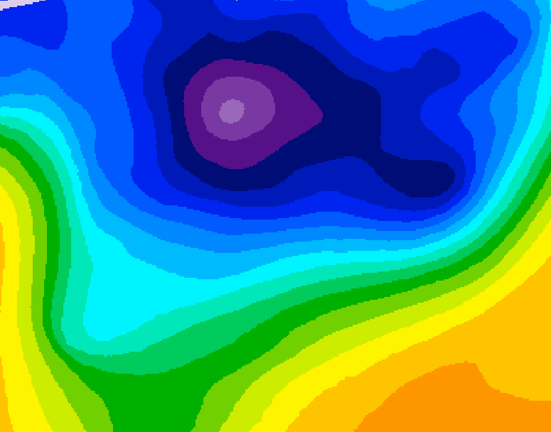 GDPS 500 millibar geopotential height 216 hour forecast chart for Canada based on 2026/02/27 0000Z data