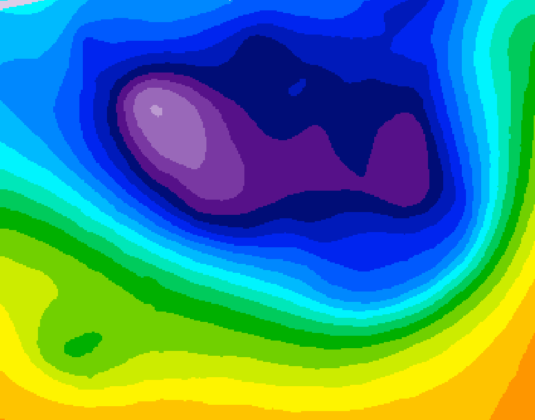 GDPS 500 millibar geopotential height 072 hour forecast chart for Canada based on 2026/02/27 1200Z data